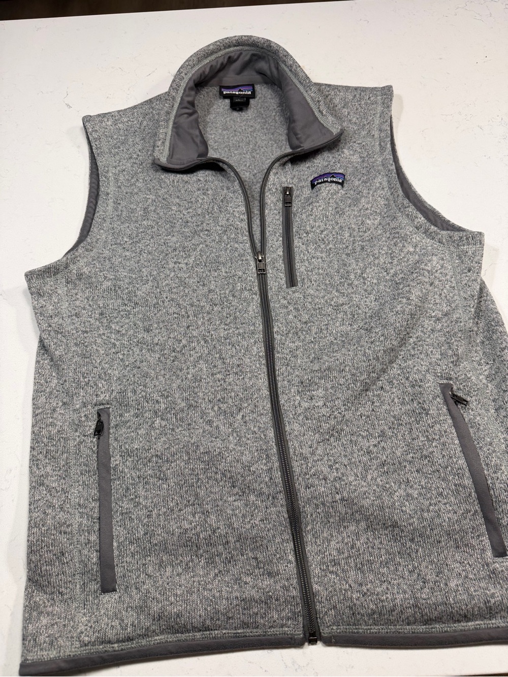Patagonia Better Sweater fleece vest in gray, size Large (L)